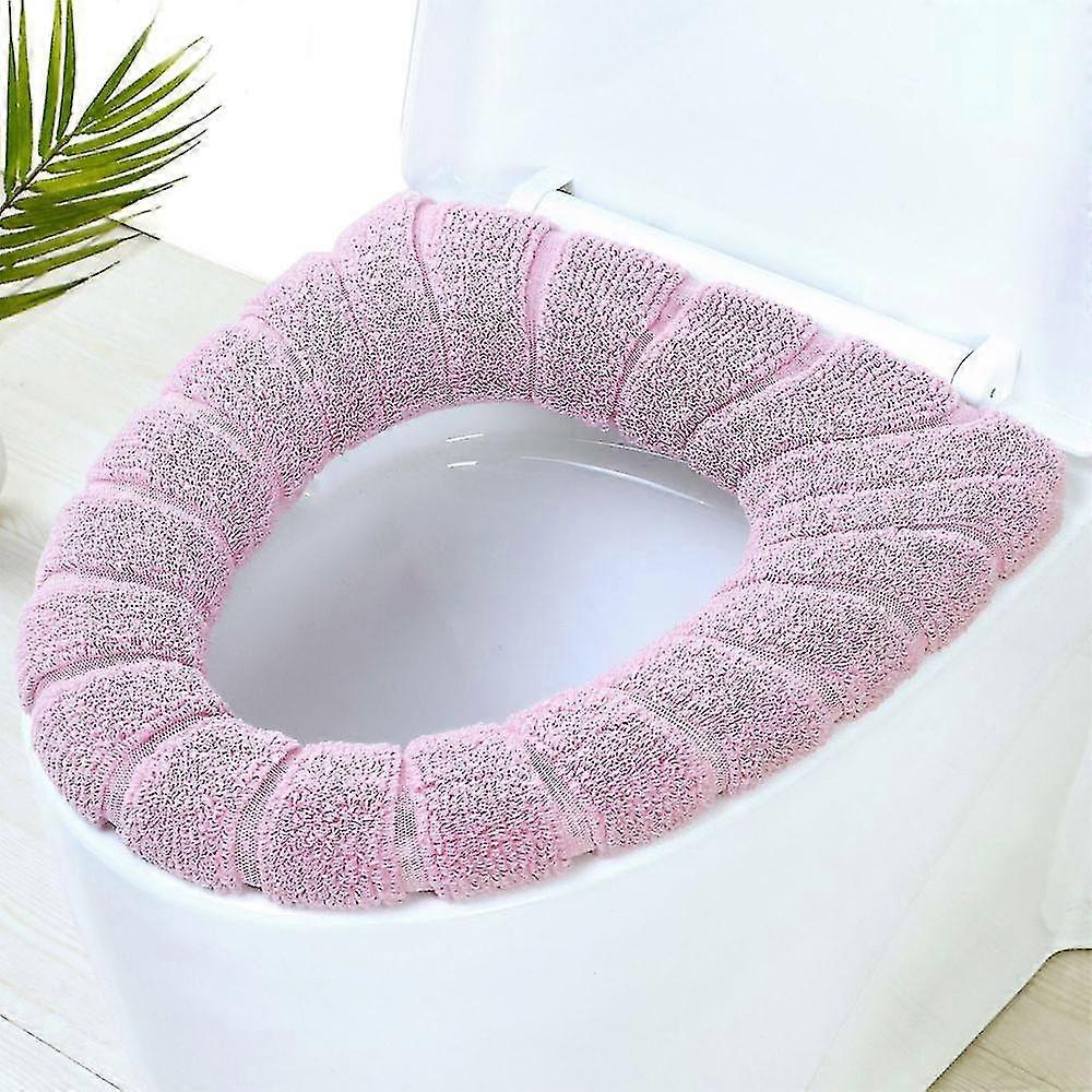3pcs Bathroom Soft Thickened Warmer Stretchable Washable Cloth Toilet
