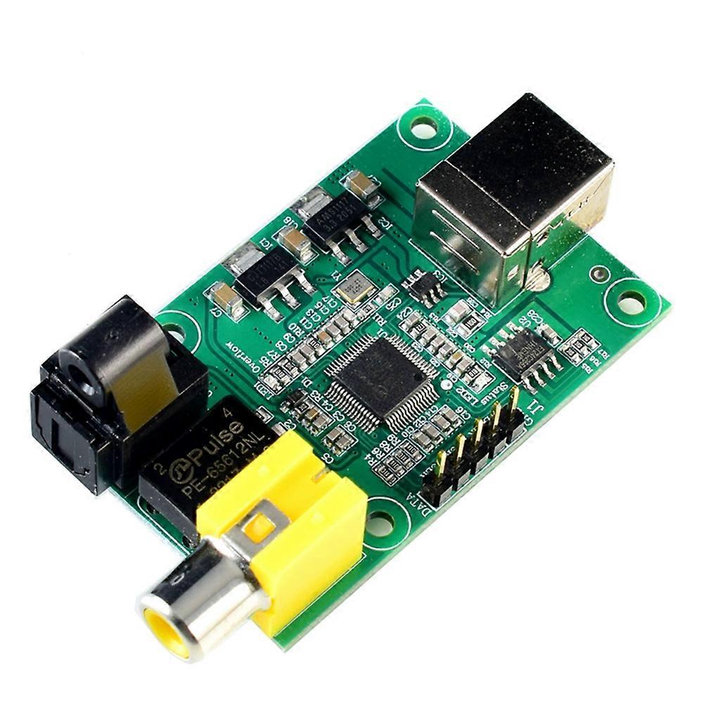 Nuevo para SA9123 USB a SPDIF Optical I2S Output 24BIT 192K Decoding Board HiFi SA9123L DAC