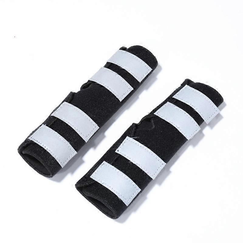MIMIGO 1 pair Dog Rear Leg Brace Long Version Canine Hock Wraps with Safety Reflective Straps for Injury and Sprain Protection, Wound Healing and Loss