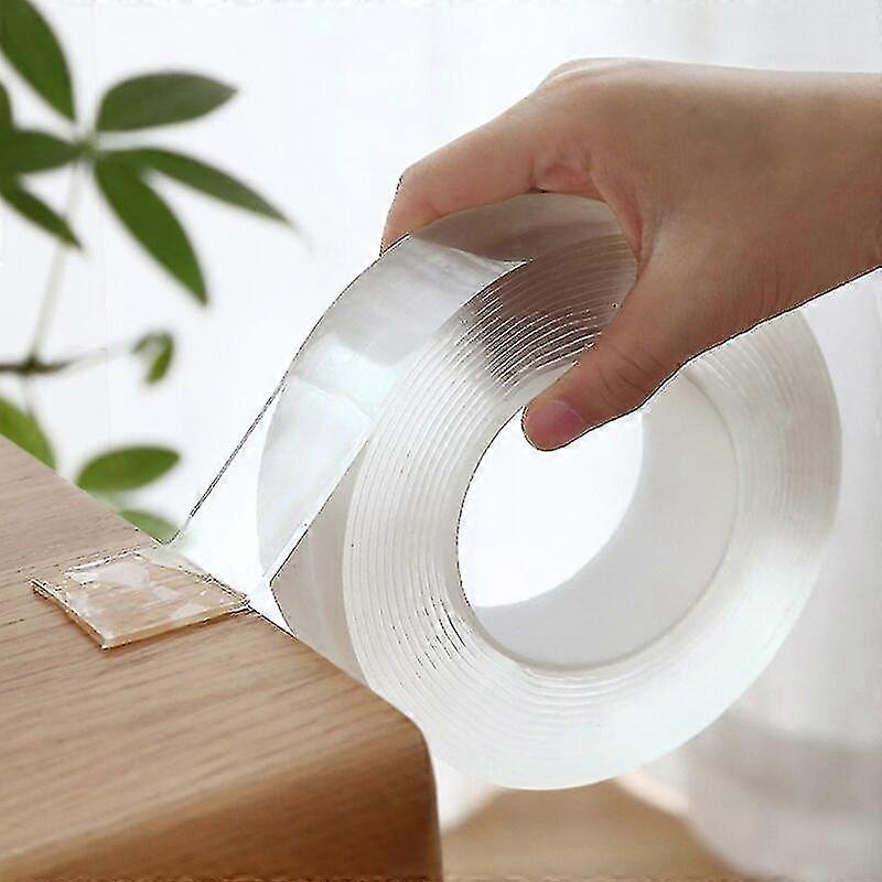 1/3/5m Nano Magic Tape Double Sided Tape Transparent Reusable Waterproof Adhesive Tape Cleanable Home