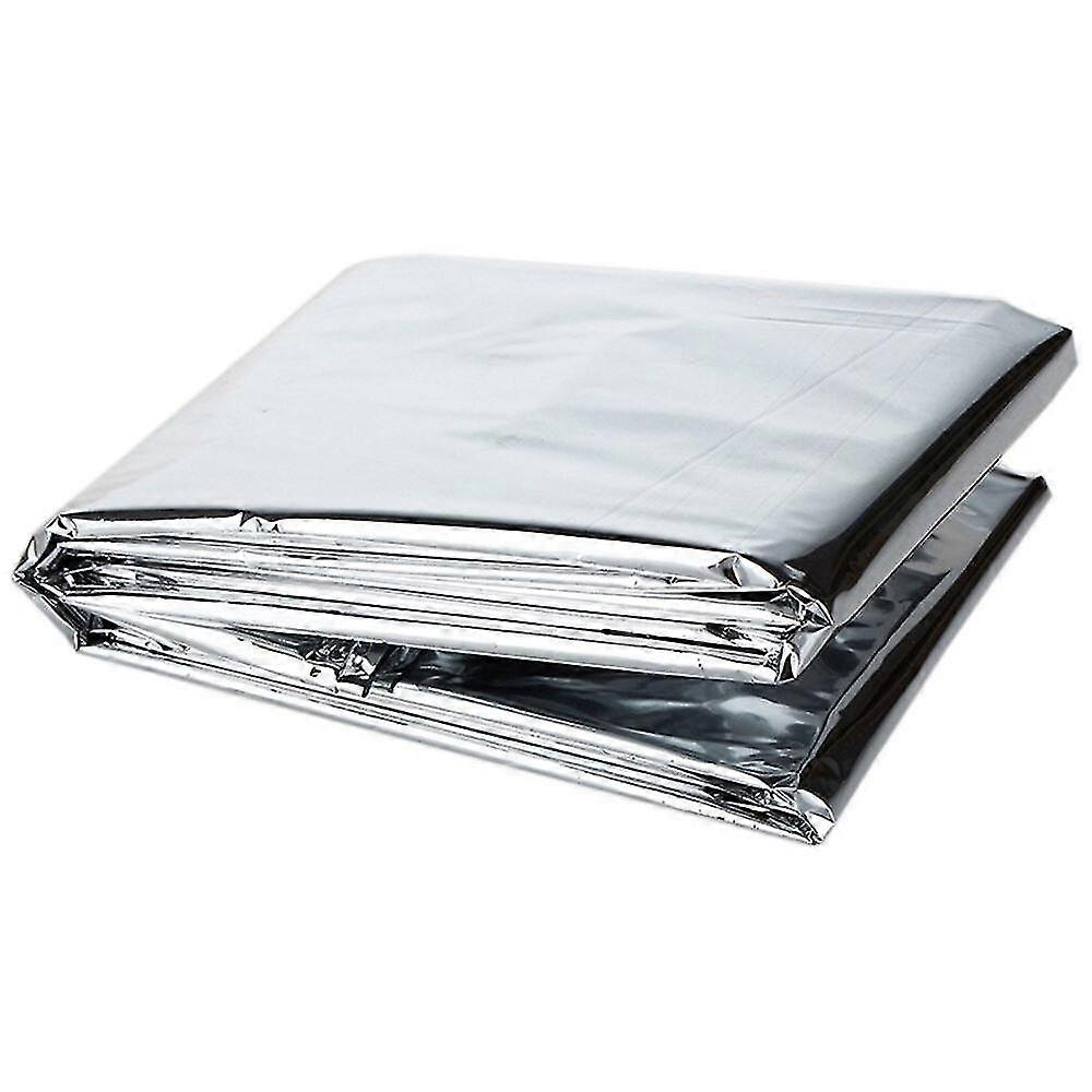 Emergency Blanket Outdoor Survive First Aid Military Rescue Kit (silver)