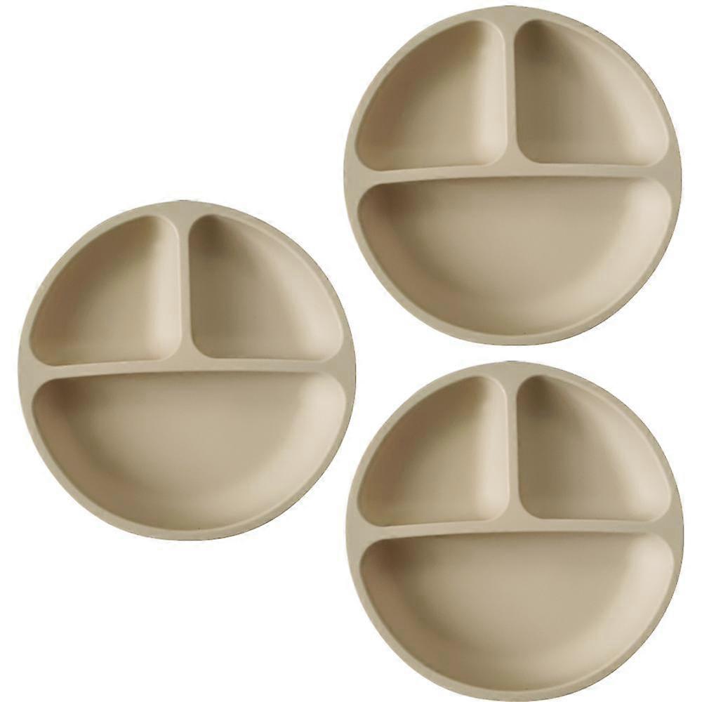 Suction Plates for Babies & Toddlers| Plates Stay Put with Suction Feature | Divided Design | 3 Pack
