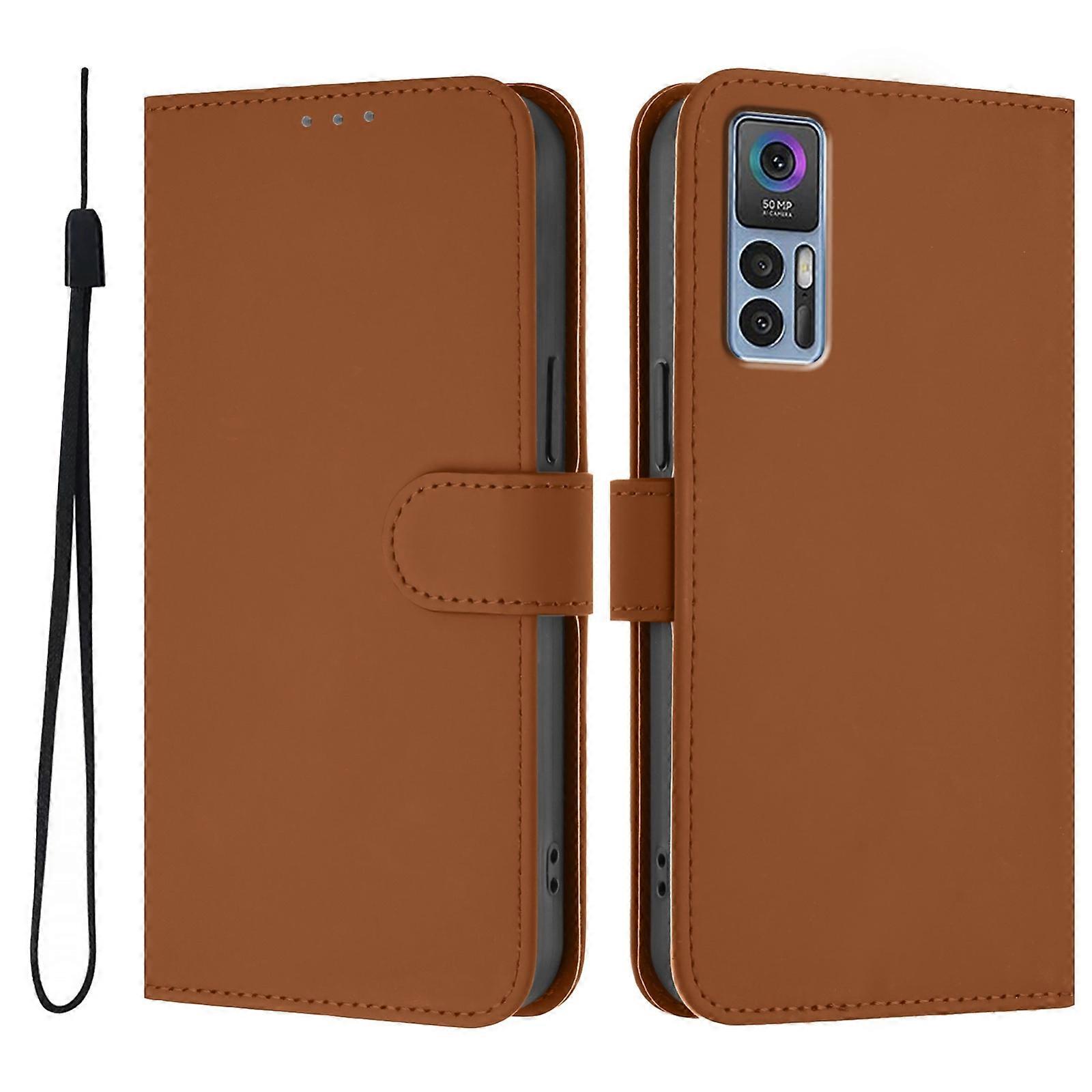 Solid Color PU Case For TCL 30 4G / 30 5G / 30+