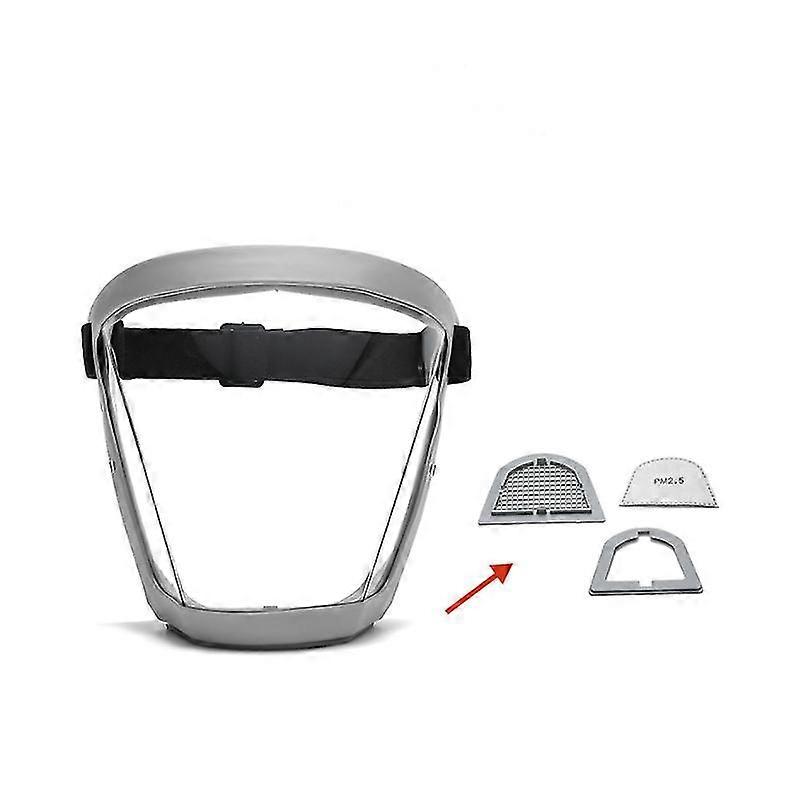 Face Mask With Filter Transparent Full Face Mask Anti Fog Anti Spit Dust Full Face Mask With Filter