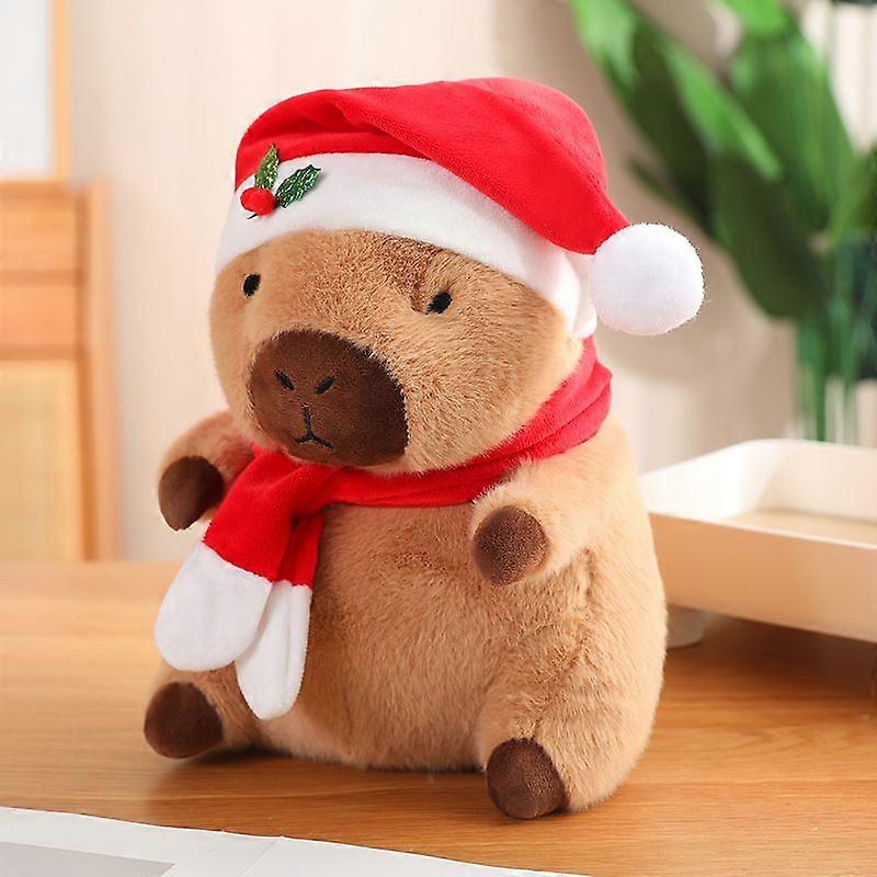 GaiBoSi Jul Capybara Plys Legetøj, Capibara Tøjdyr Legetøj, Kreativ Kinesisk Karakter Velsignelser Julepynt