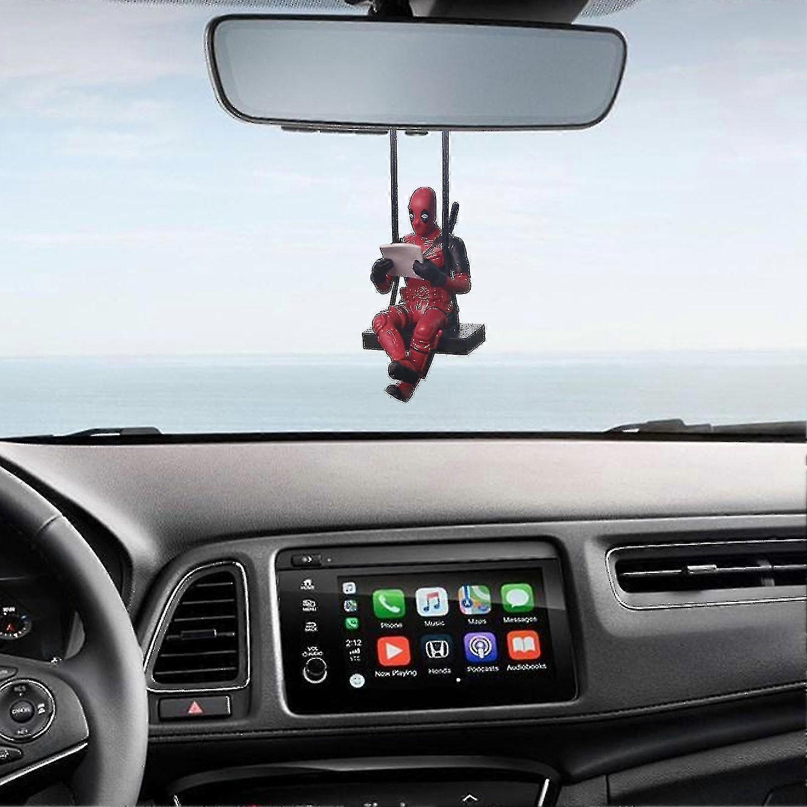 Creative auto pandantiv auto retrovizoare oglinda pandantiv drăguț lectură Cartea Deadpool pandantiv auto cuier amuzant auto Winging Accesorii
