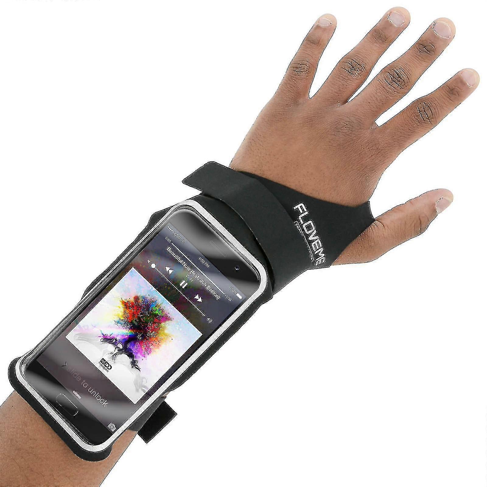 スマートフォン用ユニバーサルスポーツアームバンド - 統合されたカードポケット