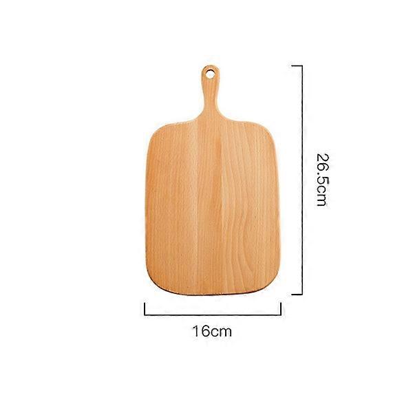 1 pieza de tabla de cortar de cocina natural con placa de corte con mango