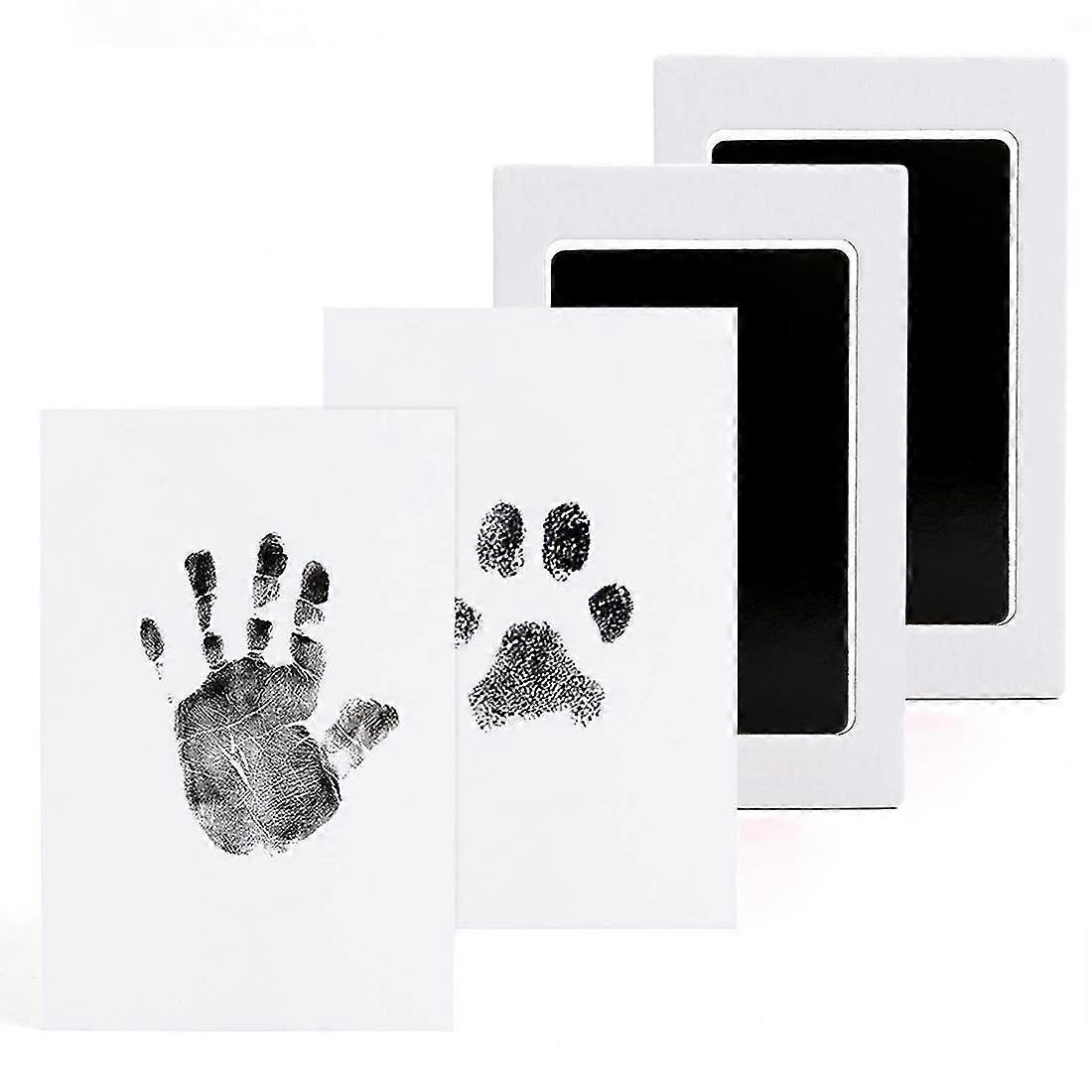 Baby Handprint And Footprint, Baby Imprint Kit For Newborn 0-6 Months, Baby Footprint Kit, Paw Print Kit Dog, Paw Print Kit Cat, Clean Touch Ink Pad