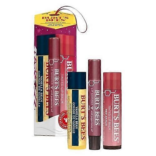Burts Bees 槲寄生之吻红色系列节日礼品套装,3 件装