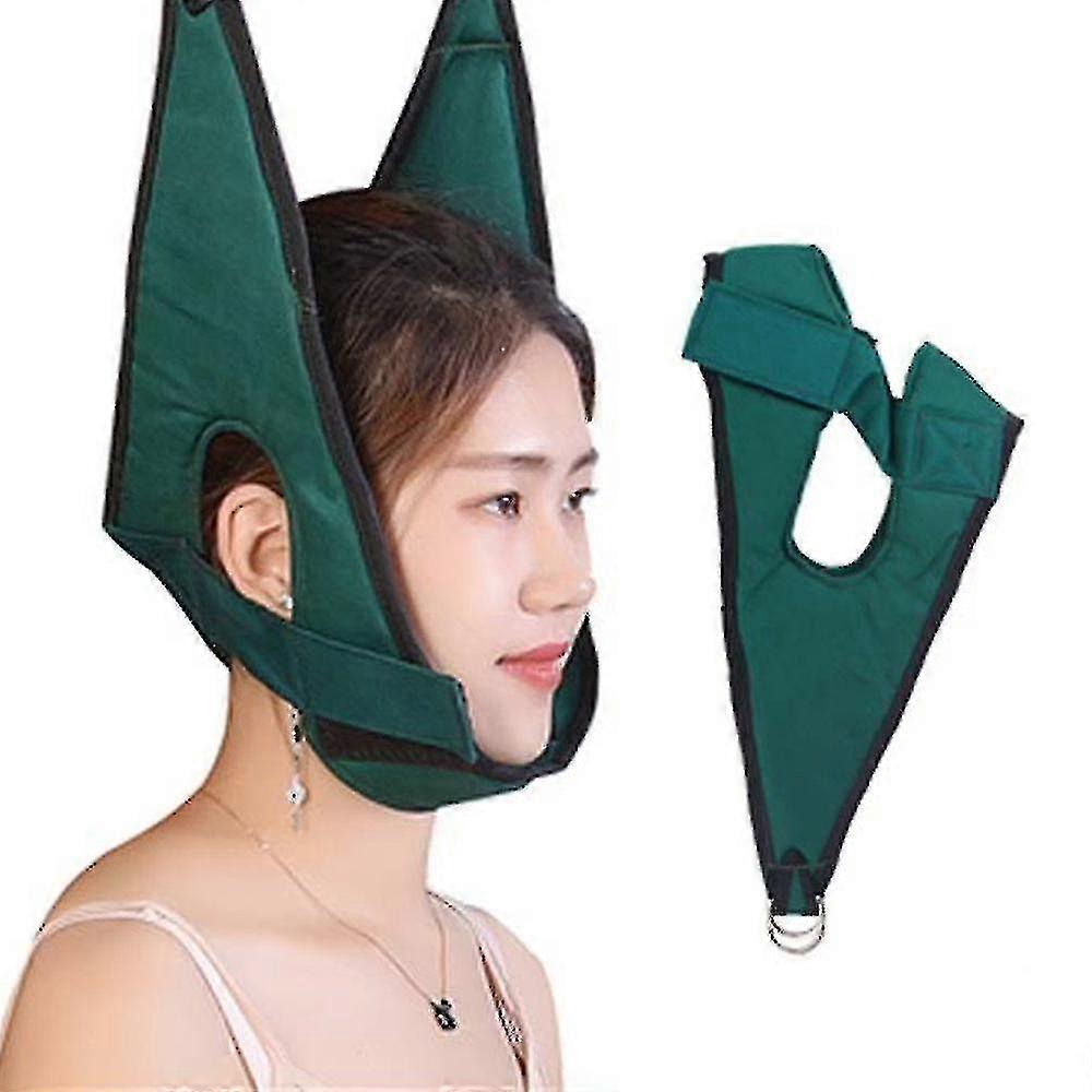 Hanging Cervical Traction Device Soft Neck Stretching Belt Pain Relief Cervical Bracket Adjustable Portable Fixed Strap