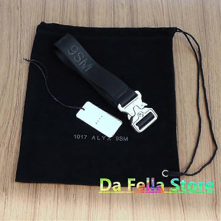 1017 Alyx 9sm クラシックジェットコースターベルトメンズウィメンズ 1:1 高品質シルバーメタルバックル Alyx ベルトジャカードロゴラベル