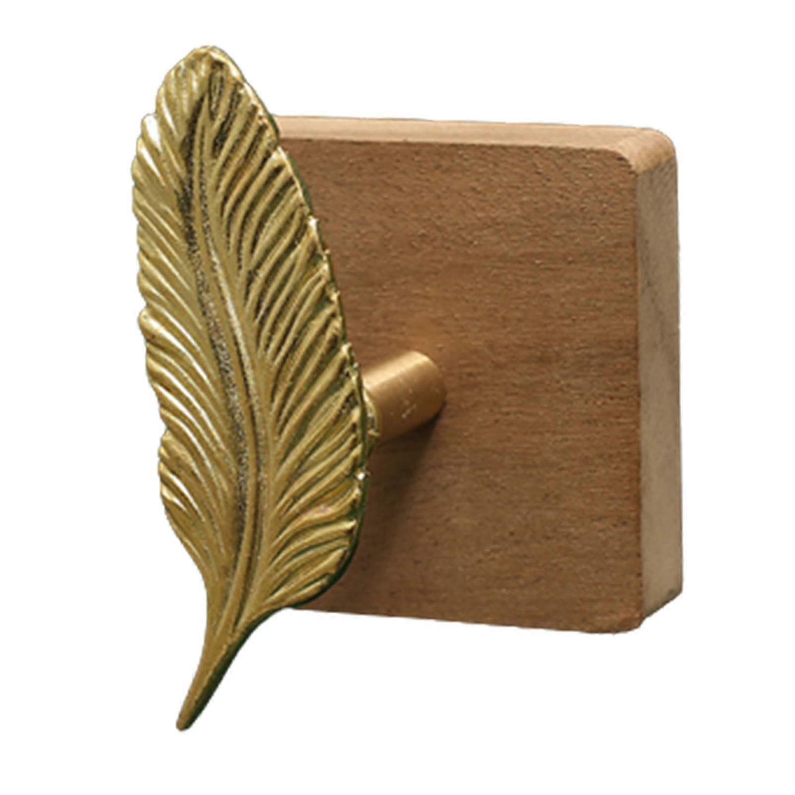 Door Cabinet Handle With Vintage Shape Solid Brass Clothes Hooks For Home