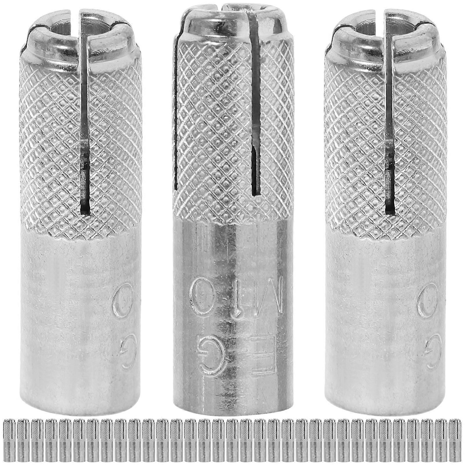 50pcs Solid Concrete Knurled Drop In Anchors Expansion Bolts Drop-in Anchors