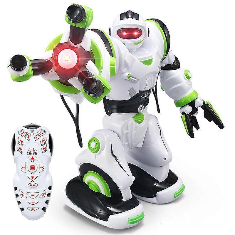 Intelligent Voice Interaction Programming RC Robot Battle Mode Calibration Fetching Sing And Dance With LED Lights Electric Toy