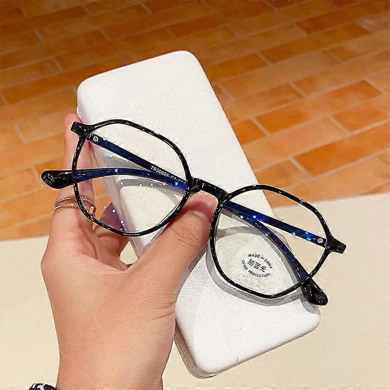 Polygon Lunettes de lecture Femmes Mode Anti-Lumière Bleue Lunettes Presbytie 4.0