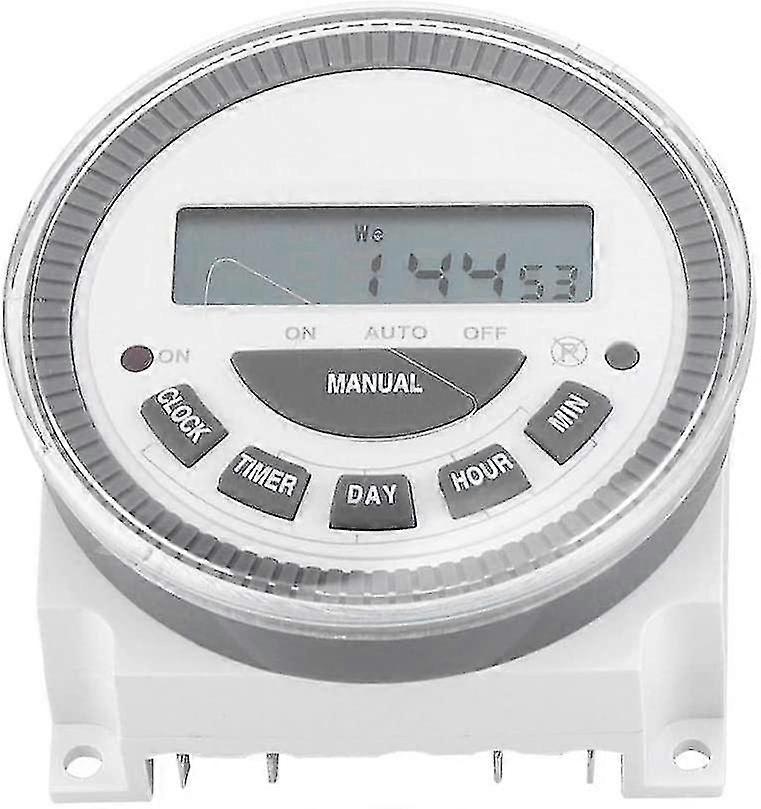 16a Weekly Timer Weekly Programmable Clock Timer Switch Relay With Dust Cover For Household Appliances Lamps Display Panel (220v) - 220v