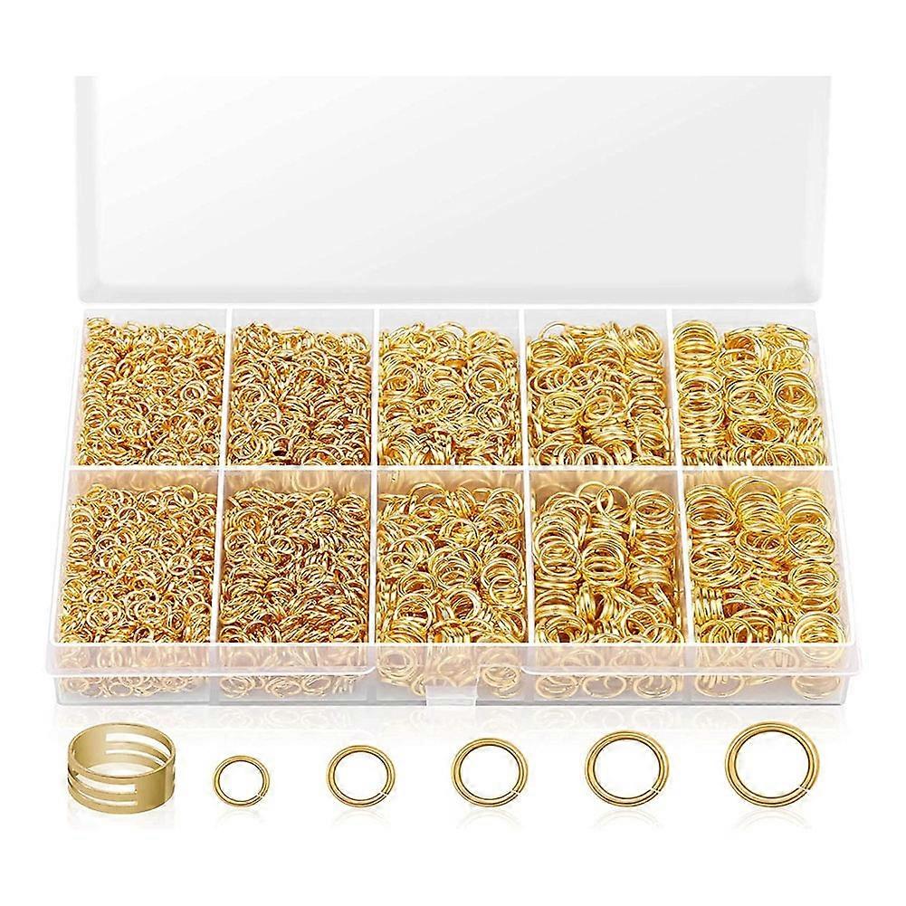 Jump Rings for Jewelry Making, 4600Pcs Jump Rings with Jump Rings Open/ Tools for Jewelry Making Go