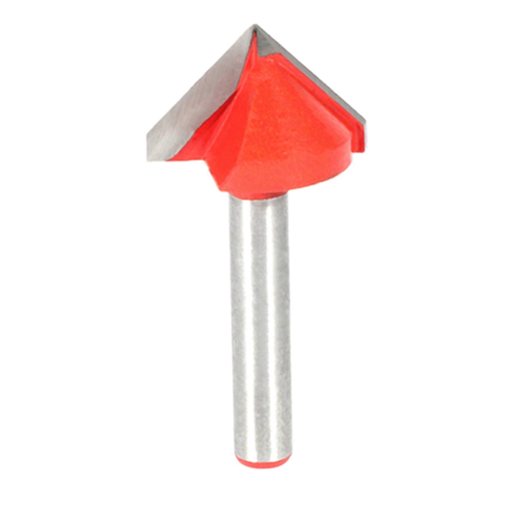 Engraving V Groove Bit 3D Bits Router Carving Cutter Tool 90 Degree 6mmx22mm