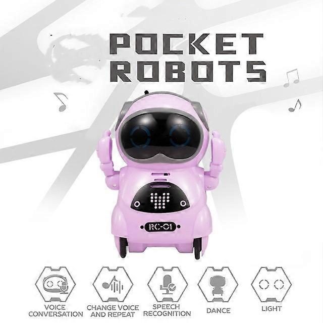Intelligent Pocket RC Robot Talking Voice Recognition Record Singing Dancing Speak Story Dialogue Robot Toy Kid Voksne Gift Husdyr
