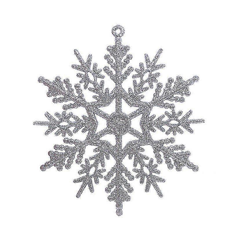 Vinter Christmas Hanging Snowflake dekorasjoner, 48pcs Stor Snowflake For julepynt C