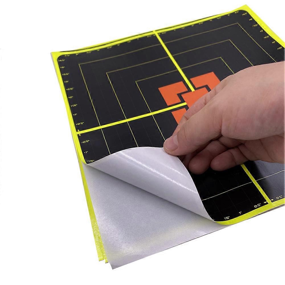 10 Sheets Self Adhesive Reactivity Shooting Splatter Target Pasters with Precision Scale Aim Hunt Target Papers Stickers Target Rifle Pistol Binders T