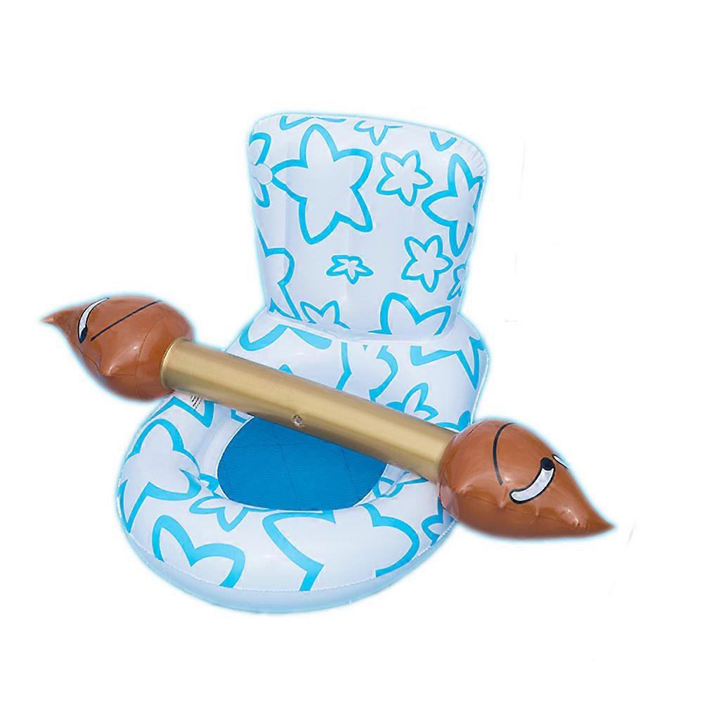 Clost Stool Raft Inflatable Pool Float Water Toy for Adults