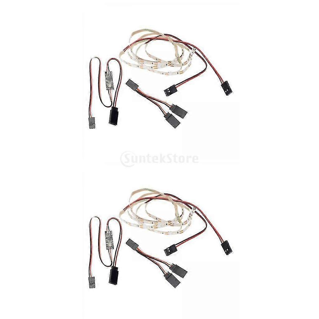 2 Set Plastic Led For Ar Wing Rc Car Diy Accessory Replacements