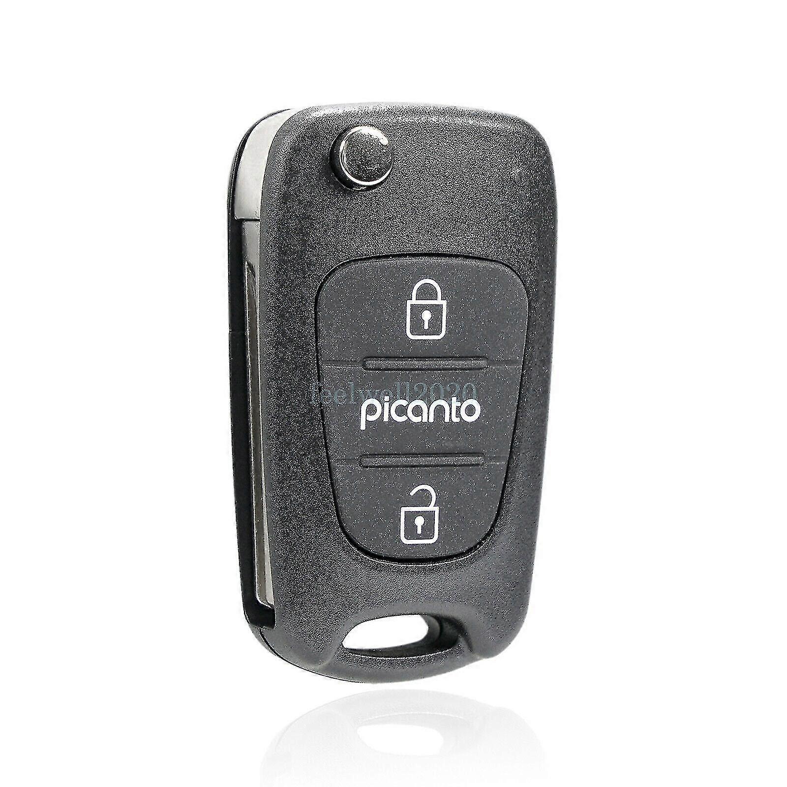 Fits Kia Picanto 3 Button Key Fob Remote S Case Cr2032