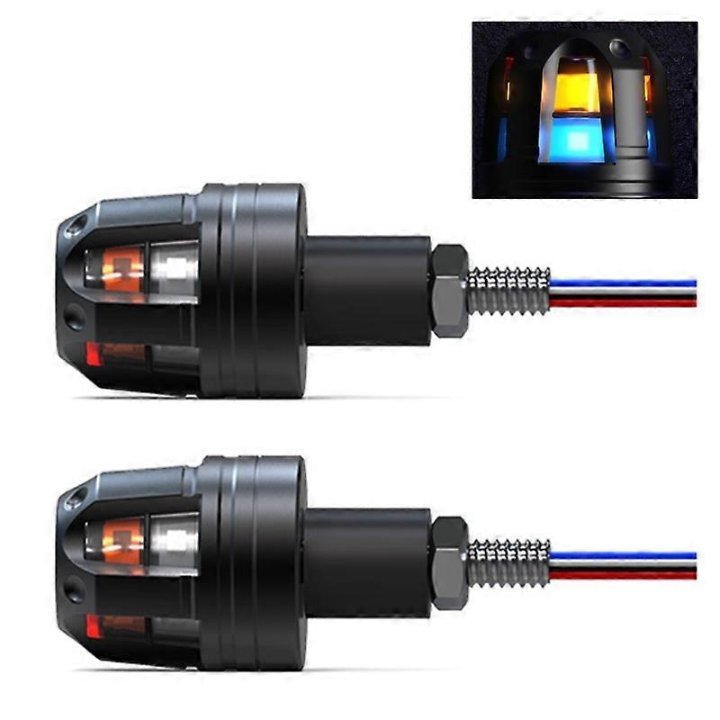 Dirt Bike Scootor Led Corner Lights Motorcycle Bullet-Rear Turn Signal Mini Blinkers Handlebar Marker Light Universal 2x
