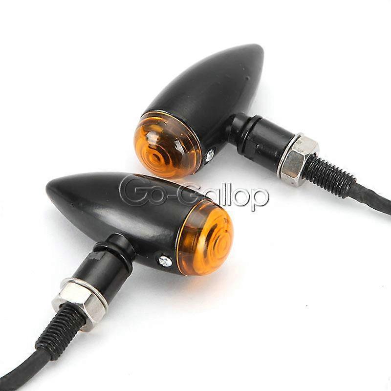 2個入り ヘビーデューティー オートバイ用 ブレットターンシグナルインジケーター ブリンカーライト ホンダ スズキ カワサキ ハーレー ヤマハ クルーザー用