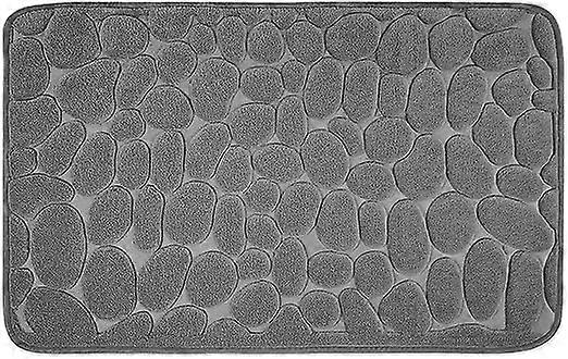 60 x 90 cm - GreyNon-slip Memory Foam Bath Mat - Bath Mat
