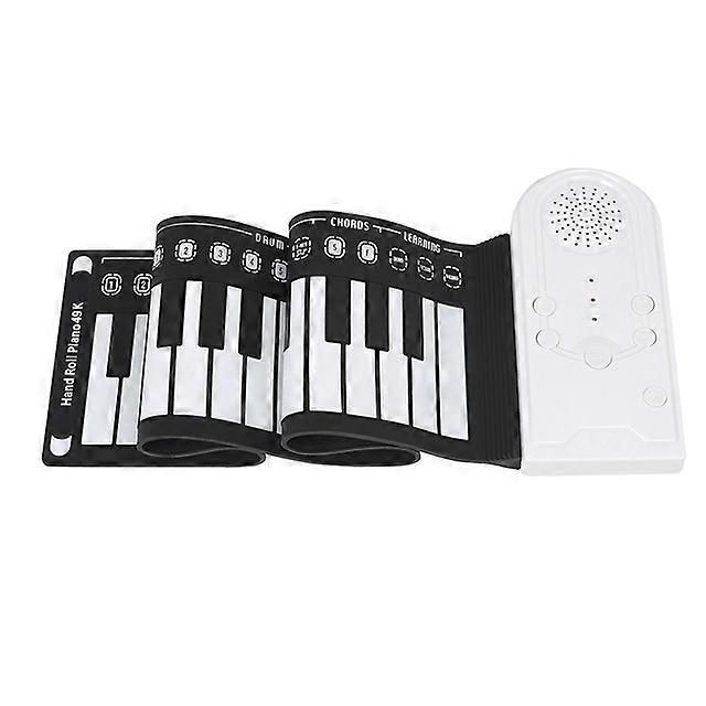 49 Keys Digital Keyboard Flexible Roll Up Piano with Loud Speaker Electronic Hand Roll Piano for Music Lovers Kids Beginners HOT