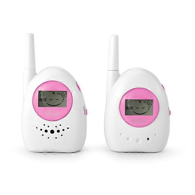Wireless Audio Baby Monitor One-Way Communication Max. 800M Transmission Range Crying Activated with LCD Screen EU PLUG