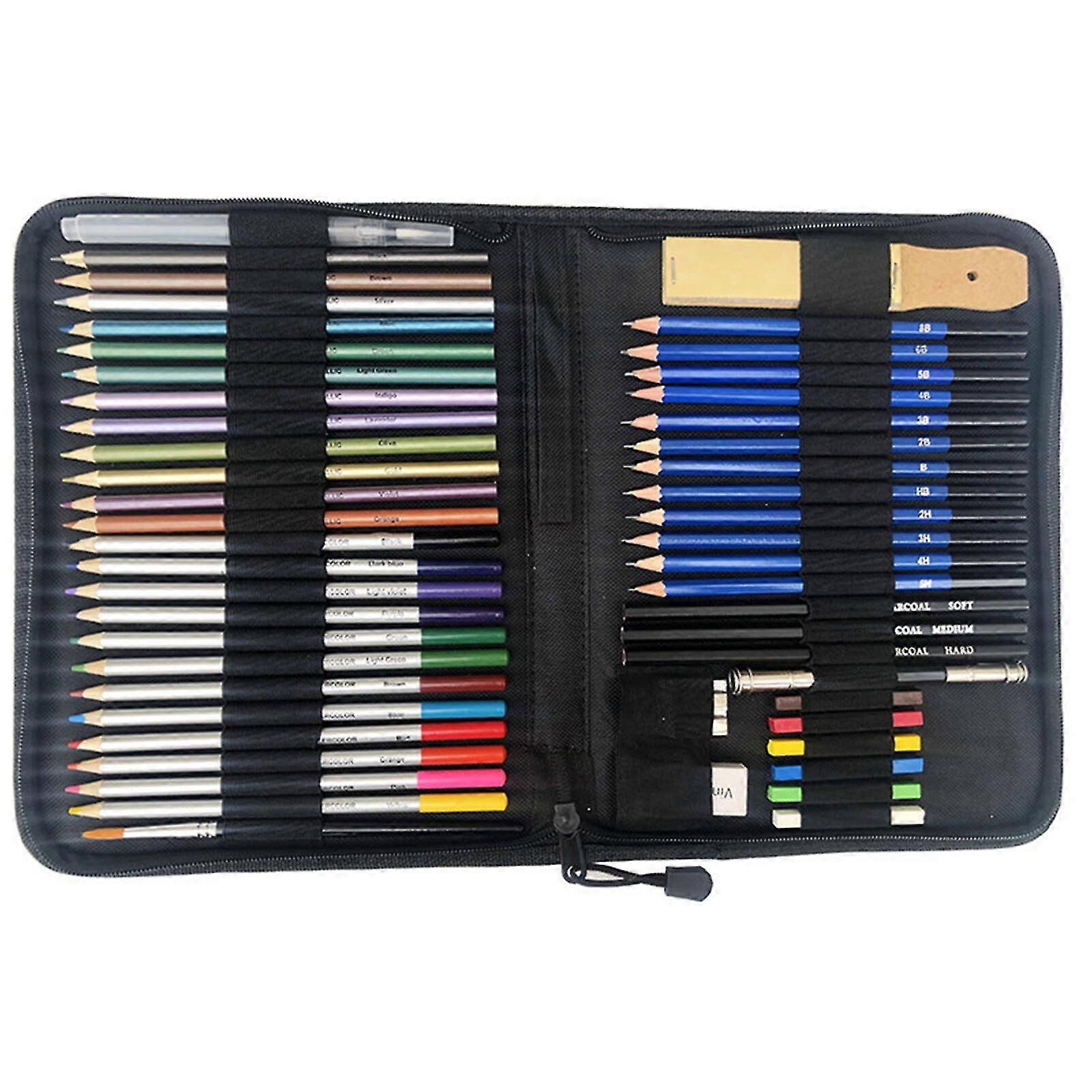 Professional 51pcs Drawing Sketching Set Sketch Pencil Set Art Painting Color Pencil Set