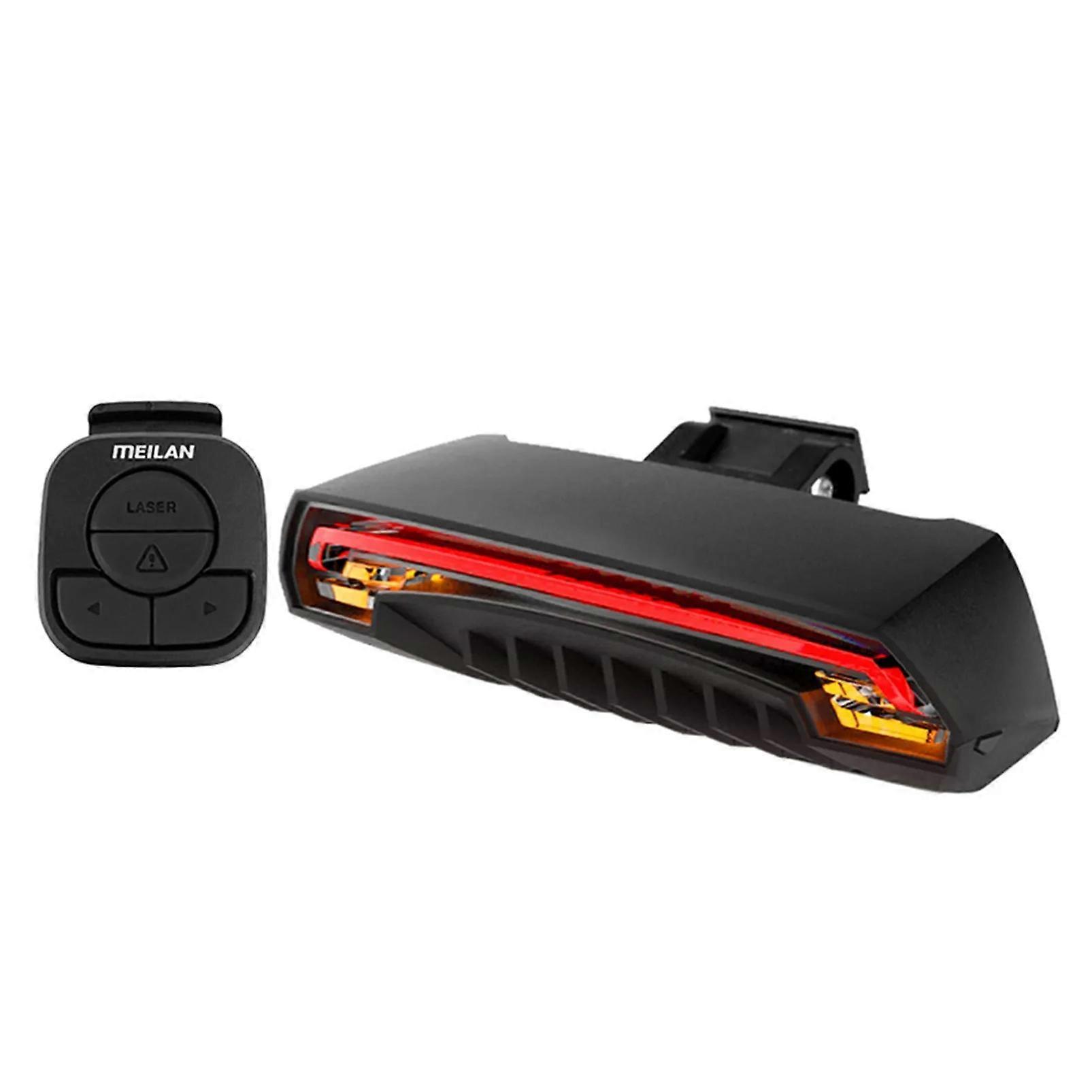 Meilan X5 Bicycle Rear Light Bike Remote Wireless Light Turn Signal LED Beam USB Chargeable Waterproof Cycling Tail Light