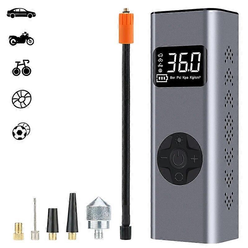 Jansite אלחוטי משאבת מתנפח נייד רכב נייד מדחס אוויר 5400mAh סוללה צג בזמן אמת עם פטיש בטיחות לצמיגים אוטומטיים