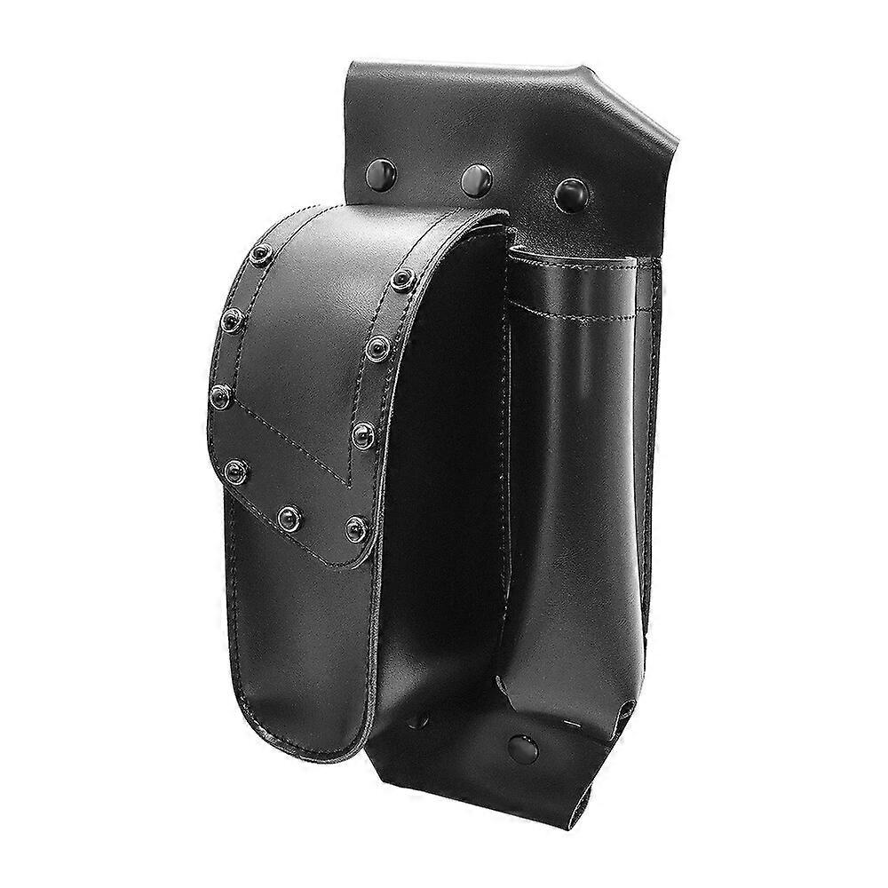 Motorcycle PU leather Left Right Crash Bar Bag Saddlebag with Water Bottle For Harley Electra Road Glide CVO FLHT FLTR FLTRX