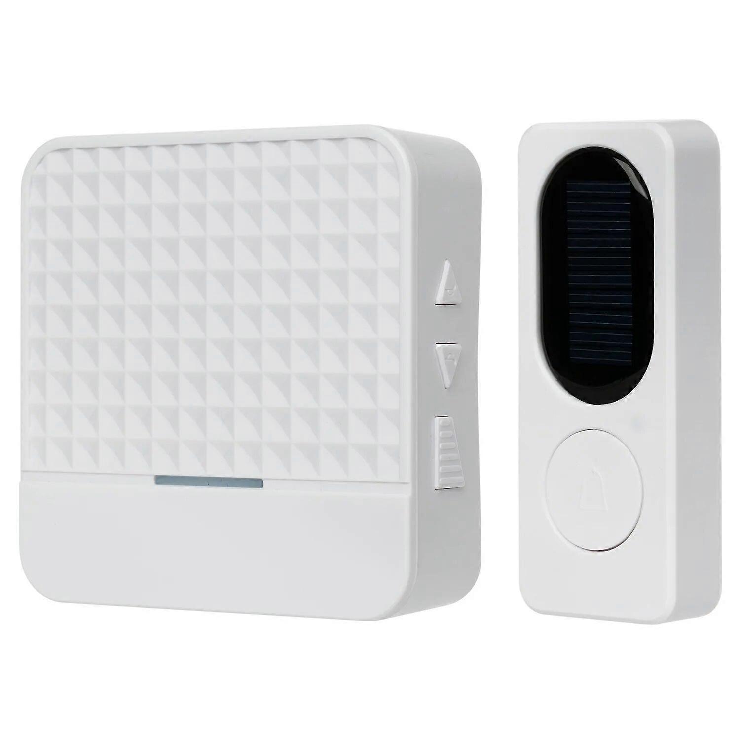 Wireless Solar Doorbell Home Door Bell IP65 Waterproof 200-300M Bell Chime Outdoor Doorbell Solar Power Charging With Light