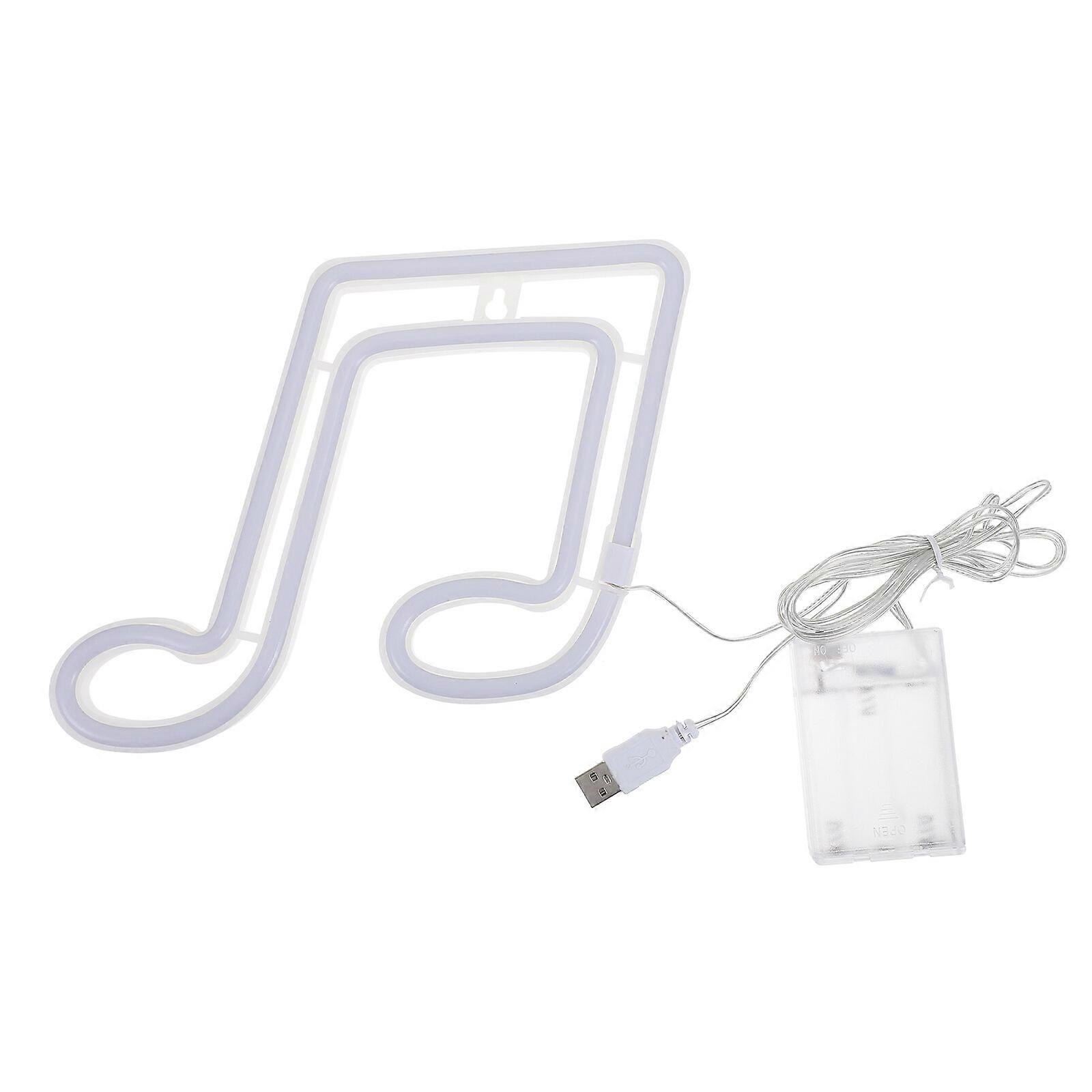 1pc LED Notes Modeling Lamp Neon Night Light Creative Hanging Light Decor