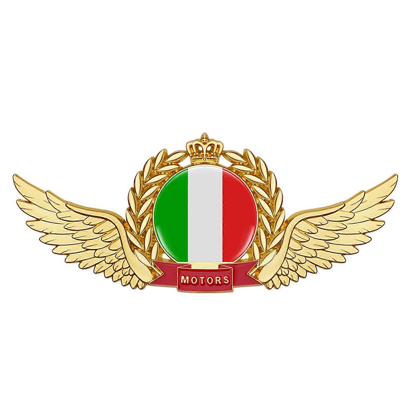 3D Emblem Exquisite Workmanship Strong Viscosity Anti-scratch Car Styling 3D Zinc Alloy Flag Emblem for Automobile