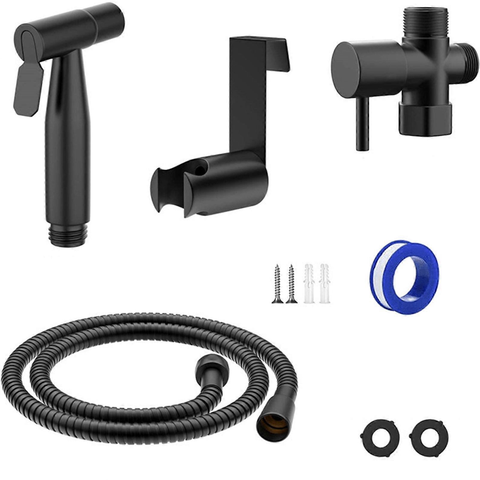 Bidet Spray Shattaf Shower Head Hose Diverter Sprayer Kit Douche Toilet
