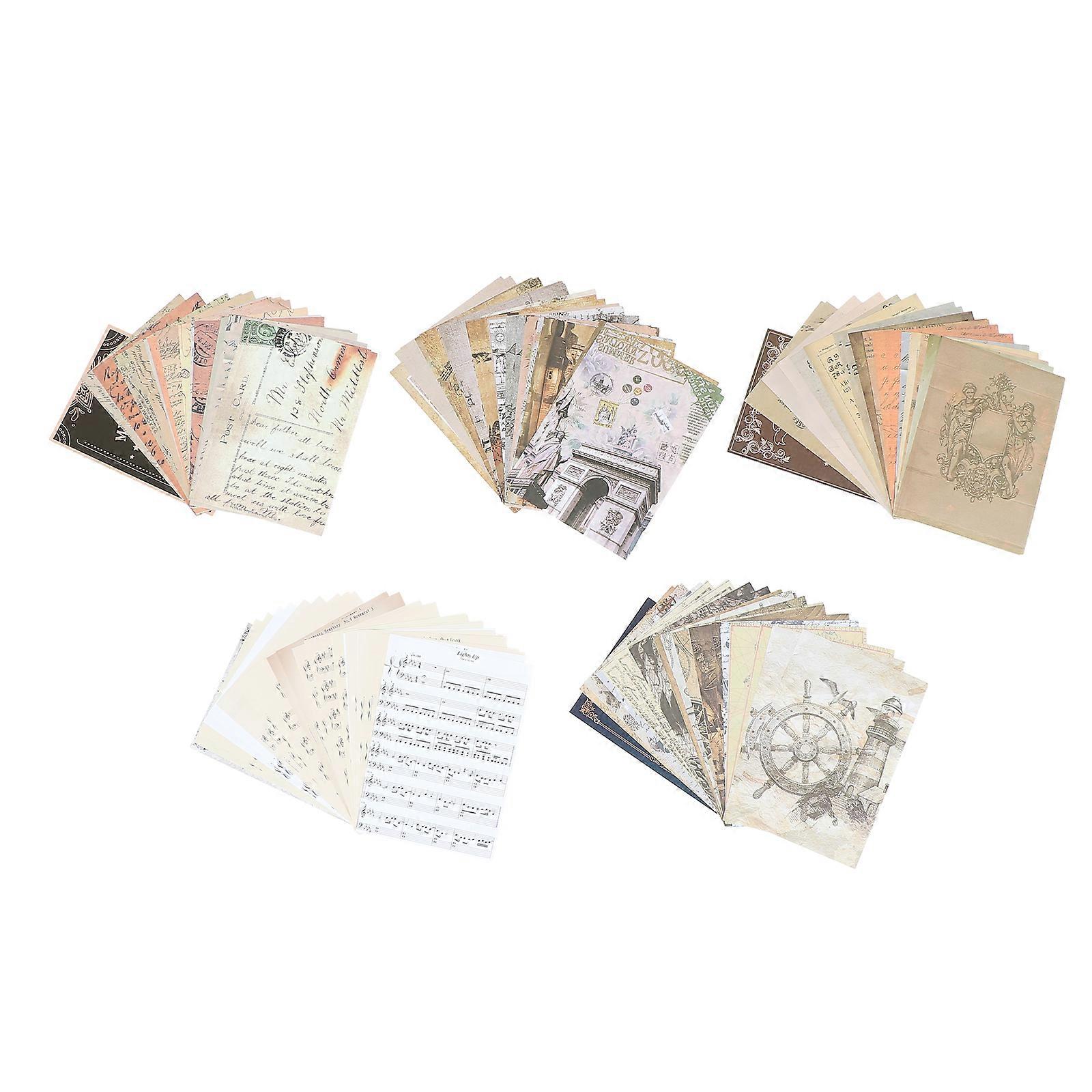 5 Sets of Creative Background Paper DIY Craft Papers Decorative Backing Papers