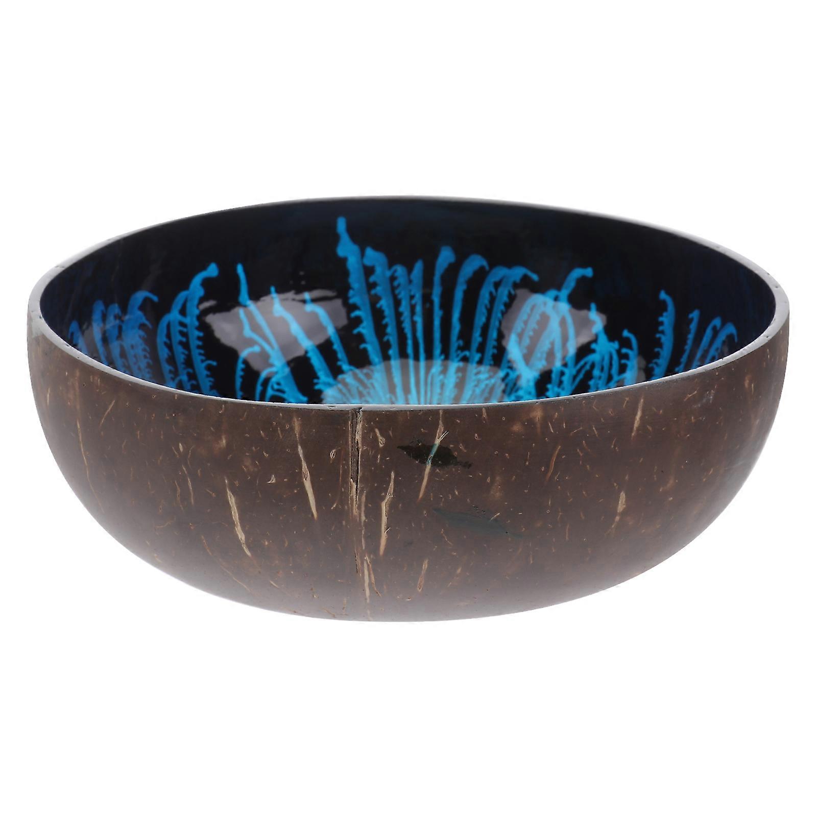 Natural Coconut Shell Bowl Storage Bowl Candy Container Nuts Holder (Pattern 3)