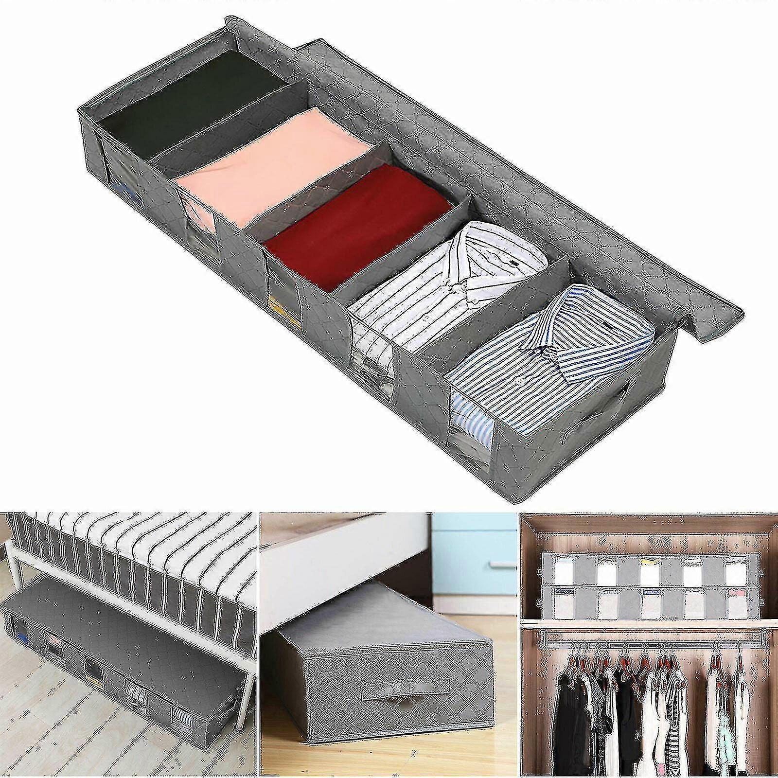 Under Bed Storage Bag Container Clothes Box Underbed Organizer Clothes Container