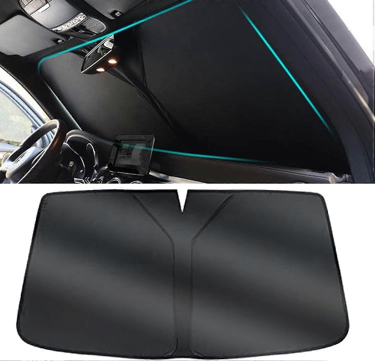 שמשונית לרכב שמשיה למאזדה 3 סדאן 2006-2012, שמשיות מגן מתקפלות עם זיכרון צורה, מגן שמש לרכב עבור UV, הגנה מפני חום השמש - XY