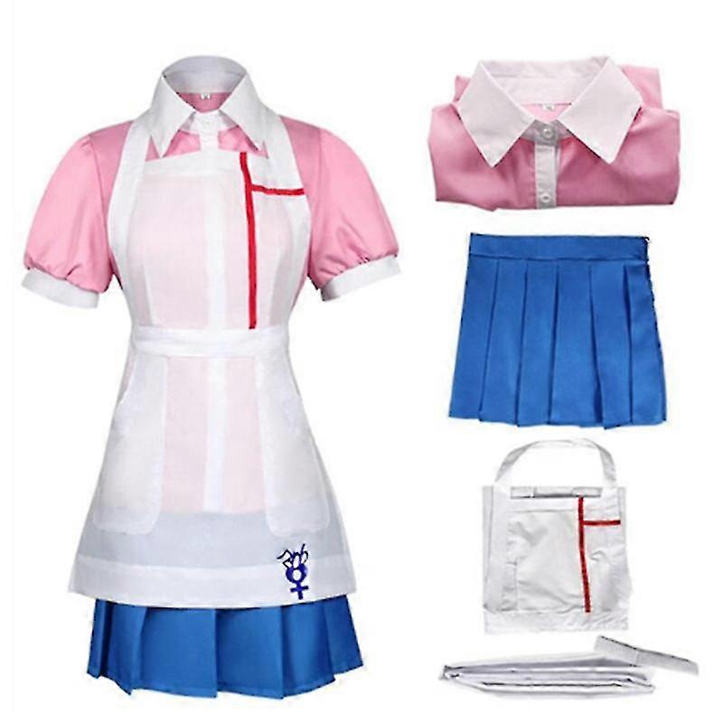 アニメ ダンガンロンパ コスプレコスチューム みかんつみき 女性 ドレス メイド服 フルセット ハロウィン カーニバル 服 高品質