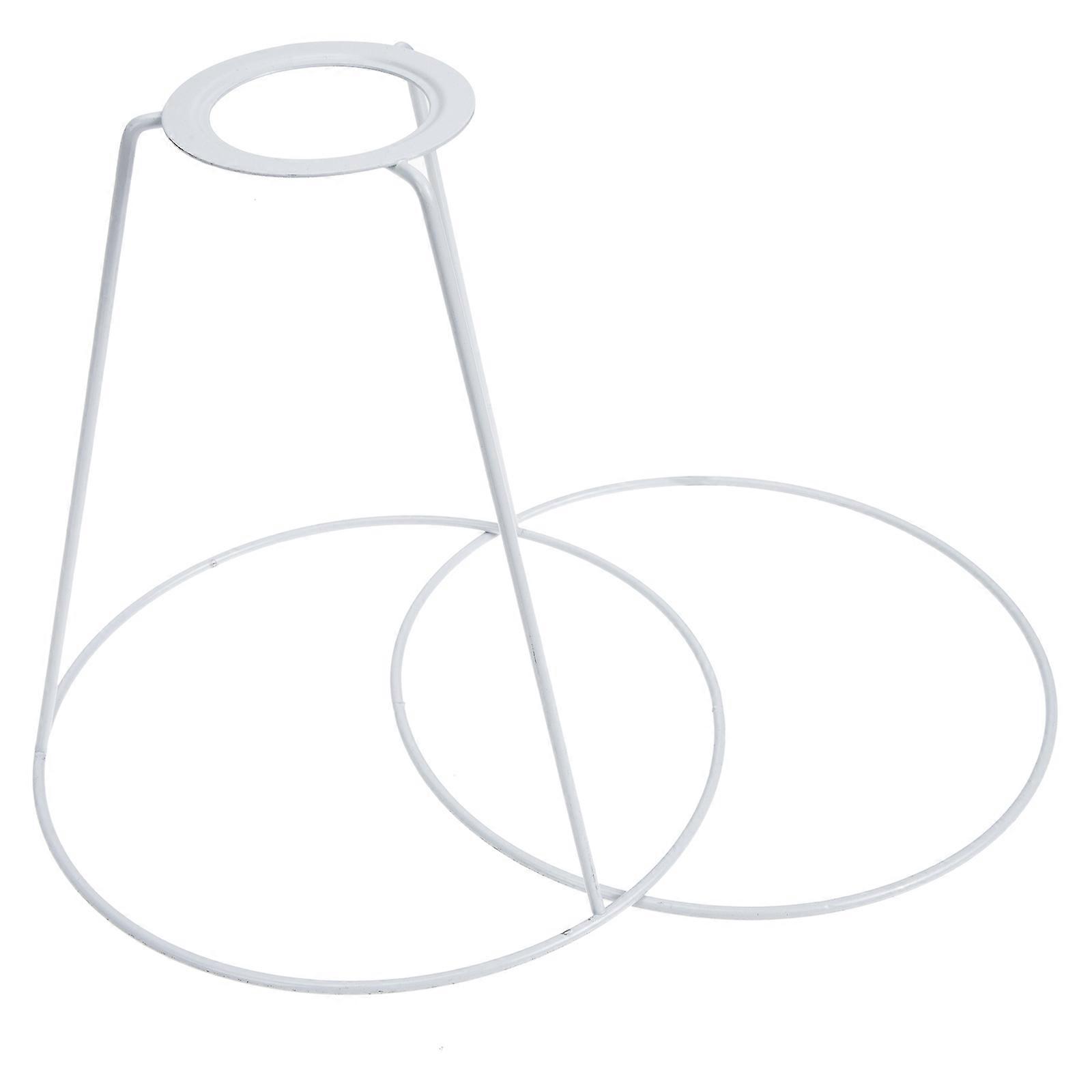1 Set Lampshade Frame Iron DIY Cone Shape Wire Lamp Cover For Table Lamp