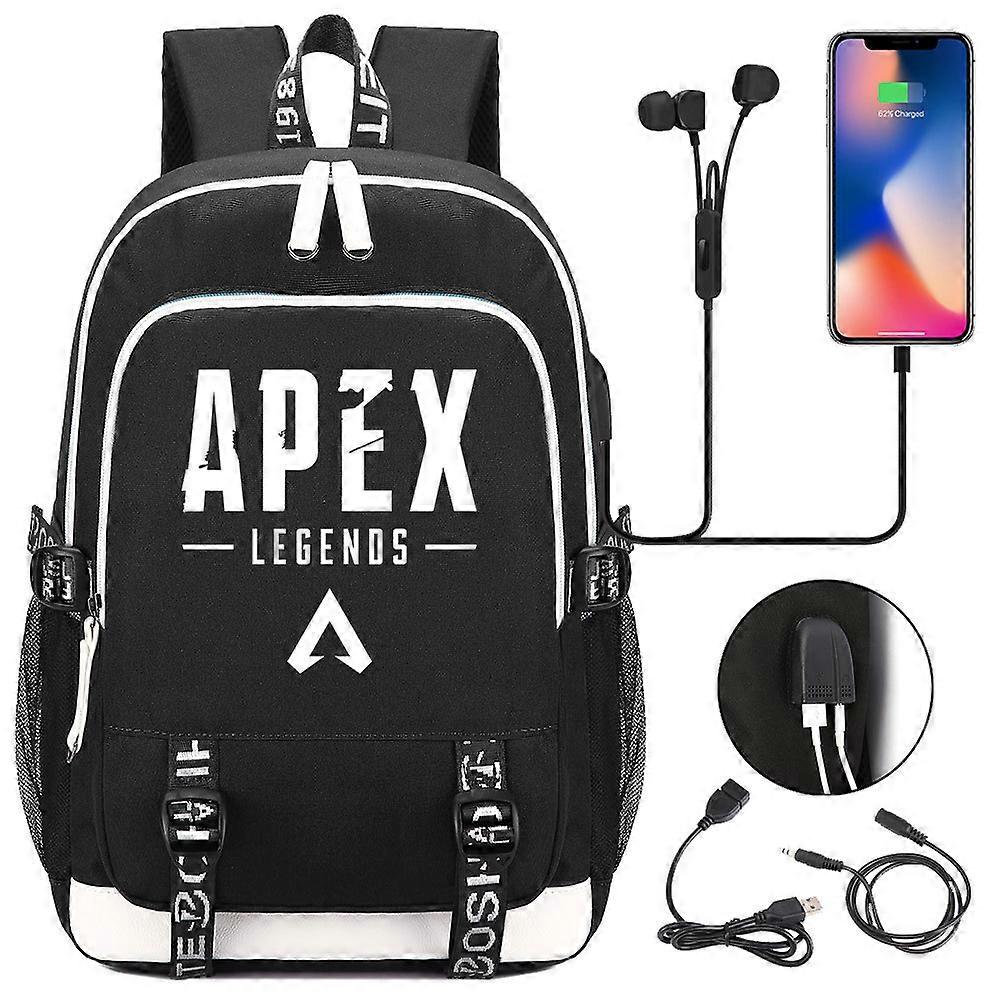 משחק APEX גיבור הדפסת USB מתבגר בית ספר יסודי וחטיבת ביניים תיק גברים ונשים תרמיל ספורט מזדמן באיכות גבוהה