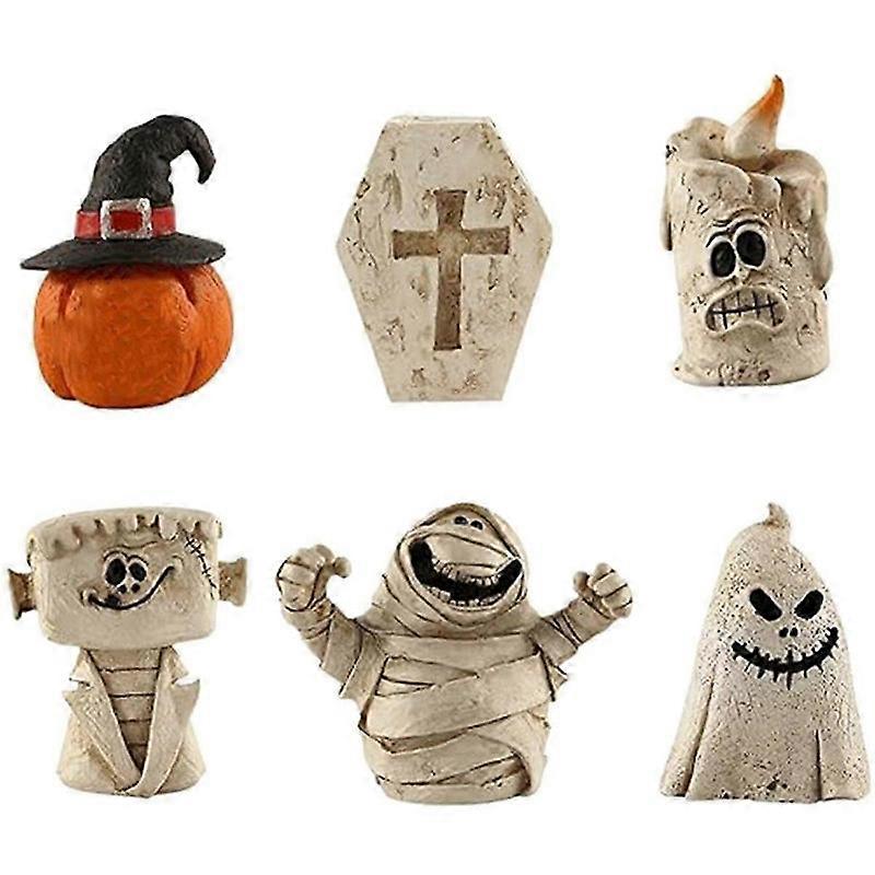 ハロウィーンの卓上装飾パーフェクトギフト、ハロウィーンの装飾ゴシック様式の不気味なミイラ樹脂Fi